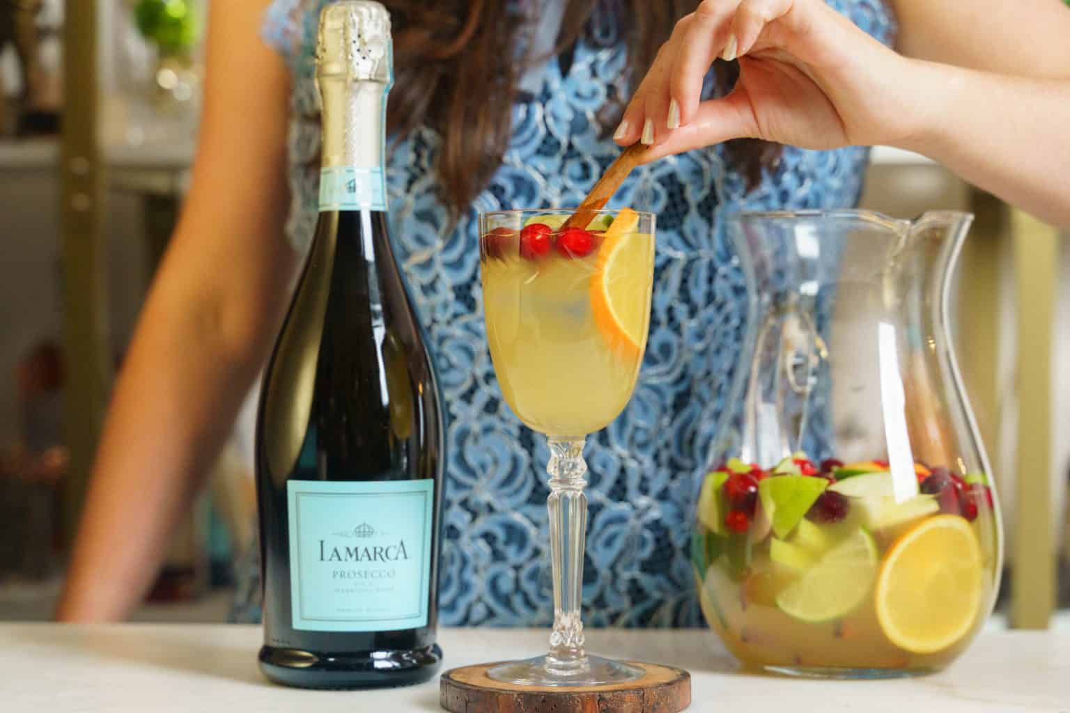 Holiday Prosecco Sangria Beautiful Booze; Stylish Cocktails to Make